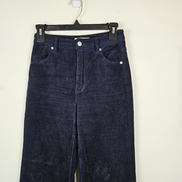 ROLLA'S High Rise EastCoast Flare Corduroy Pants Size 25 Navy - Picture 3 of 6